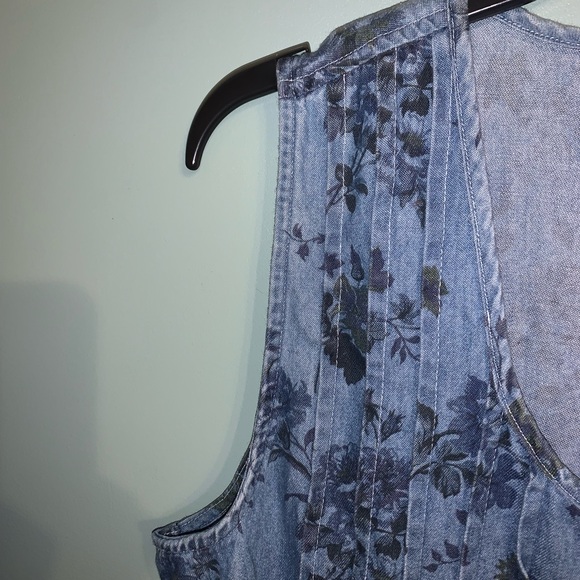 Vintage Capacity Blue Floral Jean Dress - Picture 11 of 11
